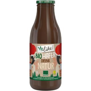 Frischer Haferdrink Flasche